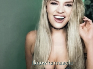 Iknowhannasolo